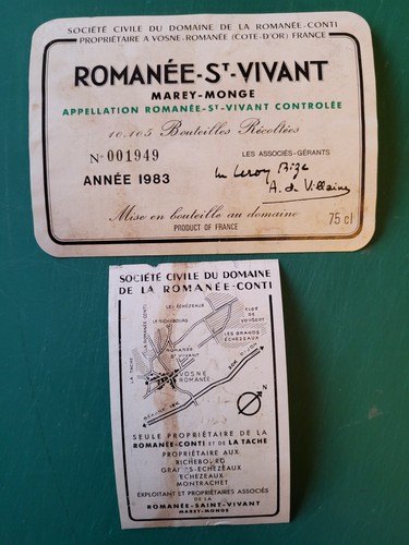 1983 romanée conti drc - romanée,
