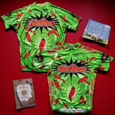RARA maglia ciclismo MTB Salsa Cycles Pepper Power Ride & Smile USA VINTAGE - taglia L