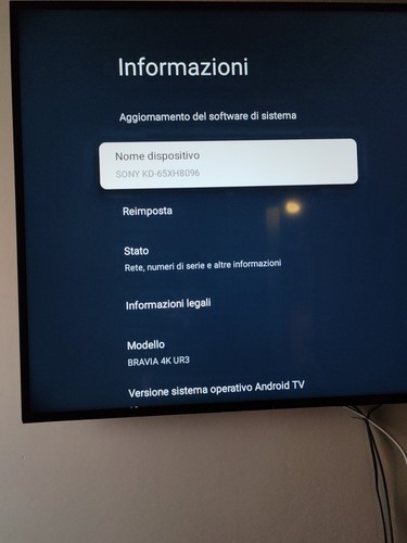 Pollici sony bravia - 65,