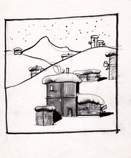 FERENC PINTER  - Tavola originale Bozzetto di copertina n.6