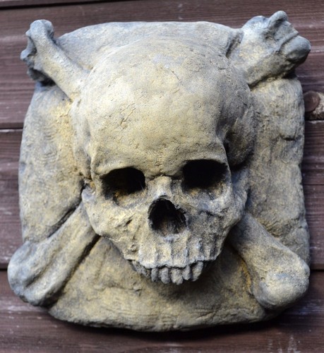 Skull cross bones wall - skull,