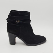 Scarpe Donna Buttero Tg 39 Stivaletti Nero Camoscio 262AB