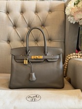 Hermès Birkin 30 Etain Gold