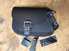 Borsa A Spalla Sporty Clean Nera + Supporto Compatibile Per Harley Sportster HD