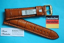 Cinturino Orologio Louisiana Coccodrillo Vitello Marrone Medio 22,20, 19,18,