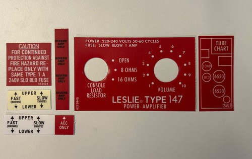 Leslie speaker 147 amp - leslie,
