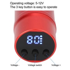 Kit macchina penna tatuaggio wireless 1300 mAh interfaccia display LCD 12 V