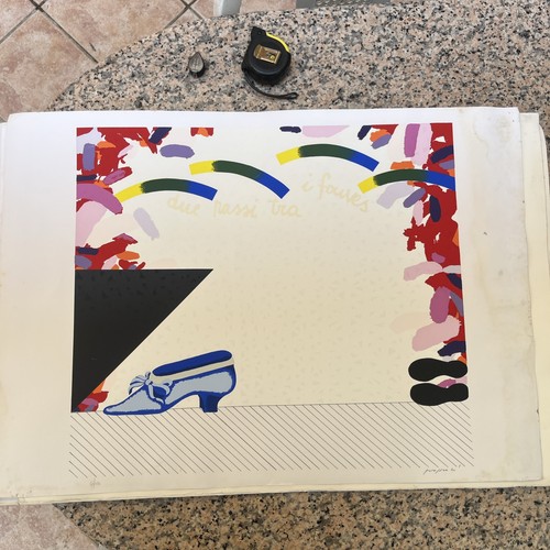 Concetto pozzati serigrafia - concetto,