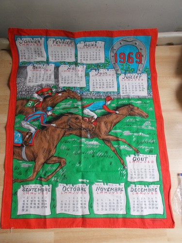 Torchon calendario 1969 - calendario,