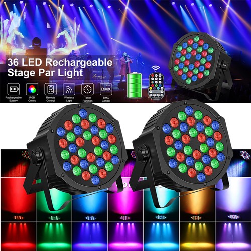 2pz faretto led par batteria - led,