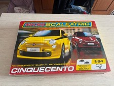 Pista elettrica Micro Scalextric Fiat Cinquecento 1:64 in box da collezione