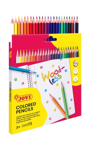 Matite colorate woodless - colorate, 24