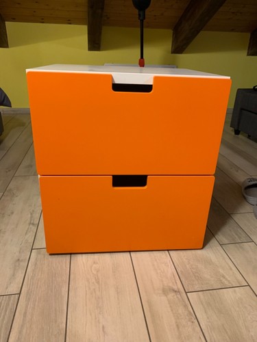 Cassettiera ikea arancione - cassettiera,