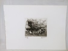 RENZO VESPIGNANI ACQUAFORTE TIRATURA LIMITATA PROVA FIRMATA E NUMERATA