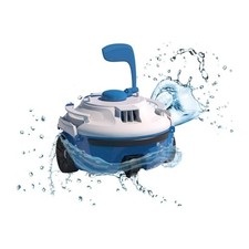 Robot Pulitore Piscina Bestway Guppy Bianco 26x26x18cm Alimentato a Batteria