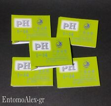 Strisce indicatore PH x5 conf. 80 cartine tornasole acquario piscina urine TEST