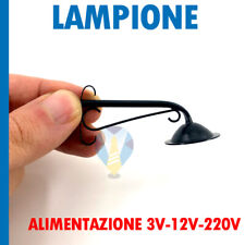 LAMPIONE ANTICO PER PRESEPE DIORAMA MODELLISMO CON MICROLAMPADA 3 - 12 - 220 V
