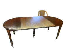 Antico  tavolo rotondo allungabile dell'800 piemontese