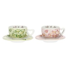 Thun Set 2 Tazze Cappuccino Cuori In Fiore