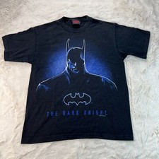 Vintage Single Stitch T-Shirt DC Comics 1997 Batman The Dark Knight XL (Fits M)