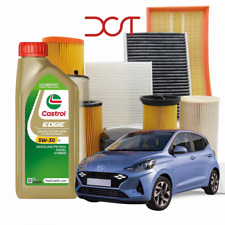 KIT 3 FILTRI TAGLIANDO OLIO CASTROL 5W30 HYUNDAI i10 1.1