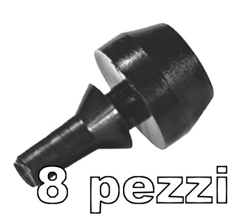 Piedini gomma incastro pezzi - incastro, 8