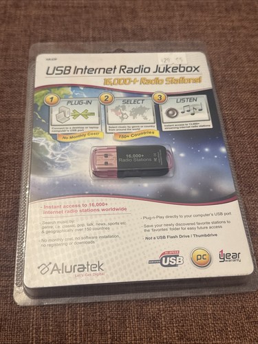 Aluratek usb internet radio - usb,