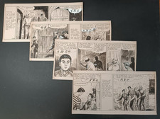4 tavole ORIGINALI fumetto GIM