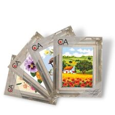 Collection d'art mezzo punto 20x25cm, 100%cotone, ago e fili inclusi