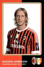 cartolina postcard Calcio Milan 2011/12 - Ambrosini
