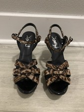 Sandali platform tributo Yves Saint Laurent, YSL, leopardati, sandali, tacchi EU 36,5