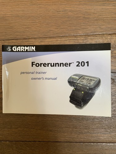 Garmin forerunner 201 - forerunner, owner's