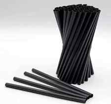 1000 Cannucce nere di plastica 13 cm riutilizzabili cocktail aperitivi succhi