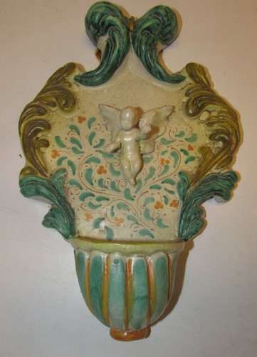 Acquasantiera ceramica di - acquasantiera,