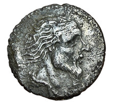 L.Hostilius Saserna Vercingetorige Ritratto 48 a.C. Repubblica Romana Denario Raro