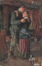 C8953) WW1 PROPAGANDA RICCARDO GALLI ARRIVEDERCI VIAGGIATA 1917