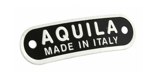 Scritta targhetta aquila - targhetta, "aquila