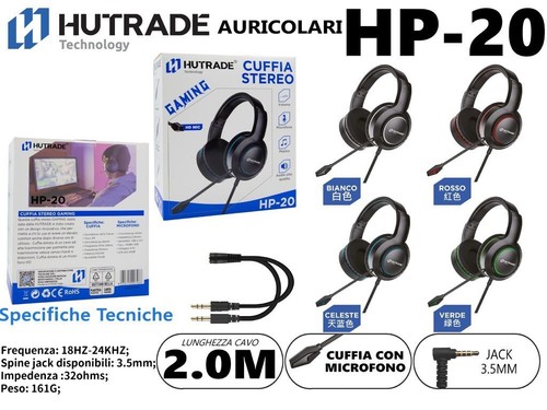 Hutrade cuffie gaming - hutrade,