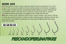 Ami da pesca TUBERTINI serie 229 resistente,piccolo occhiello,col.black chrome