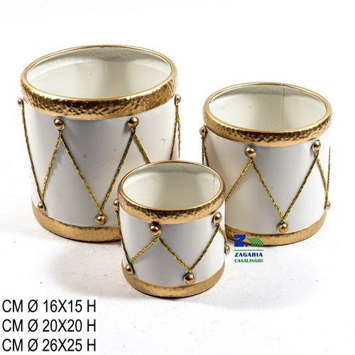 Set ceste bianche metallo - set,