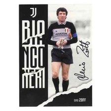 DINO ZOFF Signed Card Autografata Topps Juventus FC Official Team Set23/24 PROOF