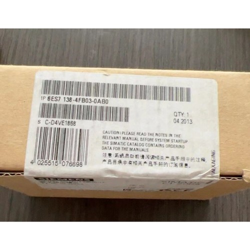 New siemens 6es7138 4fb03 - new, 6es7138-4fb03-0ab0