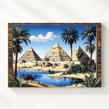 Arazzo piramidi egizie tela