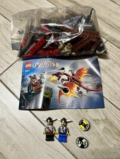 Lego 7017 Vikings Viking Catapult versus the Nidhogg Dragon Con Istruzioni