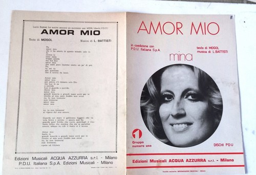 Spartito musicale mina - musicale,