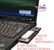 HDD CADDY FESTPLATTENRAHMEN F. 2. FESTPLATTE IBM LENOVO THINKPAD T60 T61 Z60 Z61