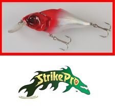 ESCA ARTIFICIALE TESTA ROSSA SNODATO SPINNING TROTA BASS SPIGOLA MARE LAGO PESCA