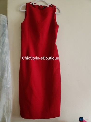 Abito midi zara spacco - abito, rosso