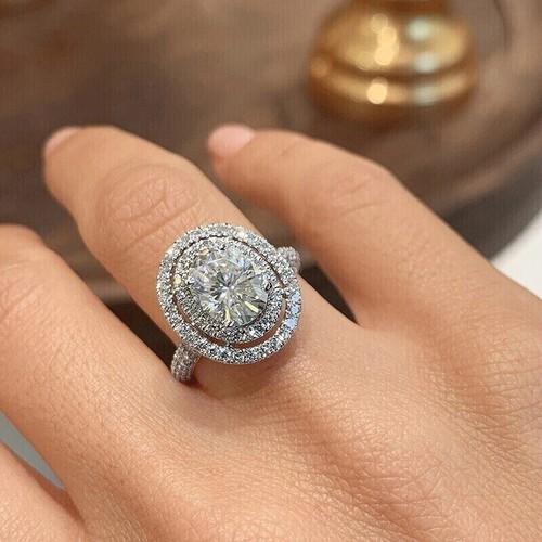 Splendido anello donna doppio
