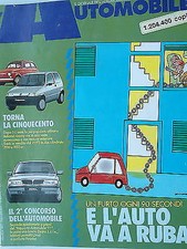 L'Automobile  n.493 mag  1991  Cinquecento-Fiat Croma Turbo diesel i.d.   [SR]